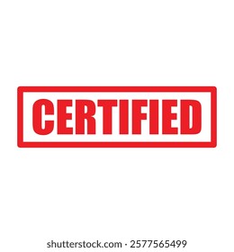 certified stamp sign symbol vector icon