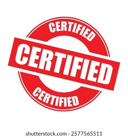 certified stamp sign symbol vector icon