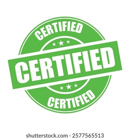 certified stamp sign symbol vector icon