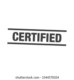 Certified Stamp Template Solid Color