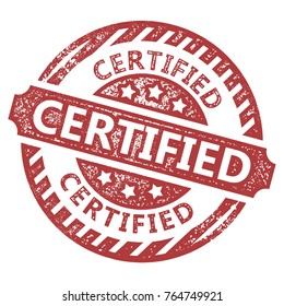 Certified Stamp Vector 