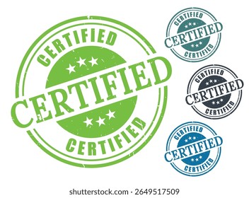 Ativo gráfico vetorial de selo certificado para aprovação de produtos e selo de selo de elemento de design de garantia de qualidade