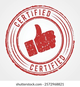 Certified Vector Stamps for Professional Use  thumbs up icon