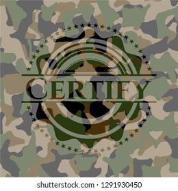 Certify camo emblem