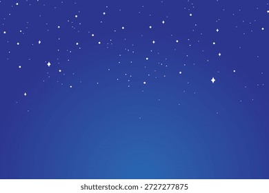 Cielo nocturno de Cerulean - Starfield Gradient Illustration