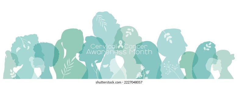 Cartel del Mes de Concienciación sobre el Cáncer Cervical.