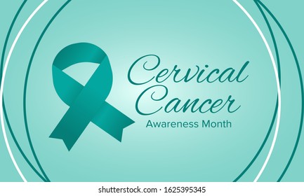 Cervical Cancer Awareness Month Celebrate Annual Stock Vector (Royalty ...