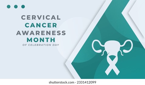 Cervical Cancer Awareness Month Celebration Vector Design Illustration for Background, Poster, Banner, Advertising, Greeting Card