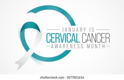 Cervical Cancer Awareness Month Observed Every Stock Vector (Royalty ...