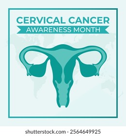 Cervical cancer awareness month is observed every year in january. January is cervical cancer awareness month.