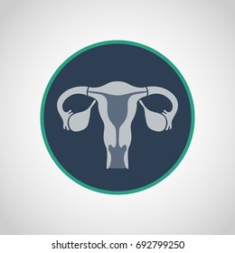 Cervical Cancer Icon Logo Vector Illustration