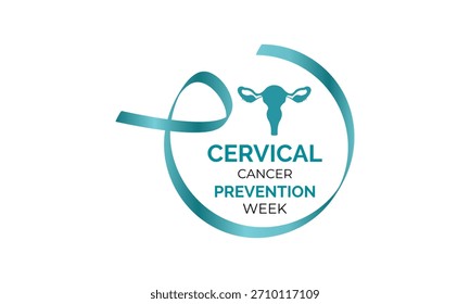 Die Woche zur Prävention von Gebärmutterhalskrebs legt den Schwerpunkt auf den Schutz vor HPV, Frühdiagnosen und das lebenswichtige Gesundheitsbewusstsein, um das Wohlergehen der Frauen zu schützen. Bannerplakat, Flyer und Hintergrunddesignvorlage. 