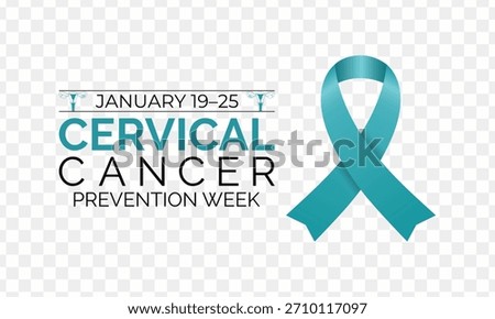 Cervical Cancer Prevention Week emphasizes HPV protection, early screening, and vital health awareness to safeguard women’s well-being. Banner poster, flyer and background design template. 