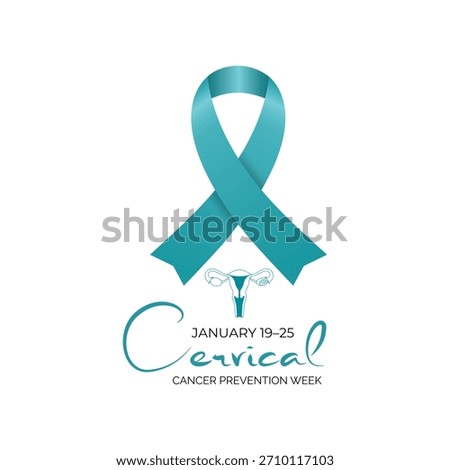 Cervical Cancer Prevention Week emphasizes HPV protection, early screening, and vital health awareness to safeguard women’s well-being. Banner poster, flyer and background design template. 