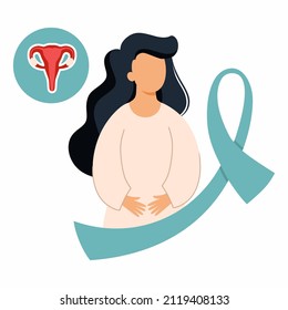 Cervical cancer. World Cancer Awareness Day. Women health.