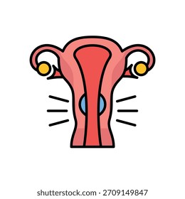 Icono cervical. aislado en blanco 