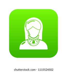 Cervical retainer icon. Simple illustration of cervical retainer vector icon for web.