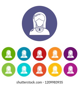 Cervical retainer icon. Simple illustration of cervical retainer vector icon for web.