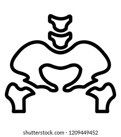 Cervical spine vector icon design