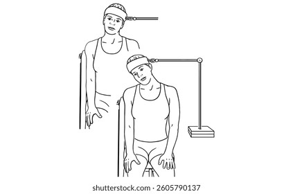 Cervical Traction Exercise: Step-by-Step Neck Stretching and Spine Alignment for Physical Therapy