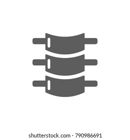 cervical vertebrae icon. Human organs element icon. Premium quality graphic design icon. Baby Signs, outline symbols collection icon for websites, web design, mobile app on white background
