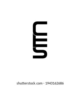 ces letter original monogram logo design