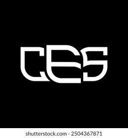 CES logo design, CES simple and modern logo. CES luxurious alphabet design  