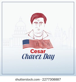 Cesar Chavez Day in USA in. this Man Name Cesar Chavez. and His Birthday background
