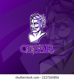 Cesar logo for esport, sport, or game team mascot.