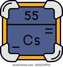 Cesium Line vector Icon Design