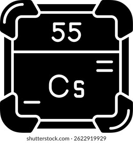 Cesium Line vector Icon Design