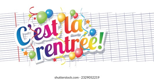 C'est la rentrée : back to school in french language