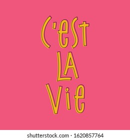 C'est La vie - This Is Life in French.