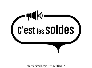 c'est les soldes text on white background. it's sales in french language.