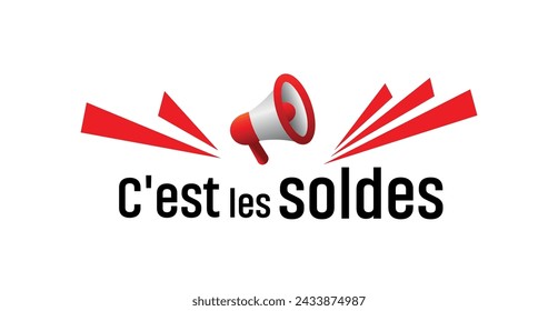 c'est les soldes text on white background. it's sales in french language.