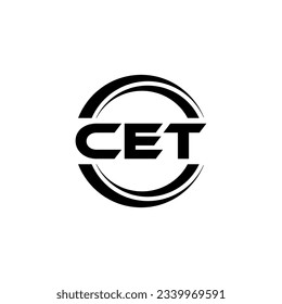 CET Logo Design, Inspiration for a Unique Identity. Modern Elegance and Creative Design. Watermark Your Success with the Striking this Logo.