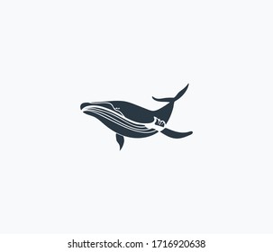 Cetacean icon isolated on clean background. Cetacean icon concept drawing icon in modern style. Vector illustration for your web mobile logo app UI design.