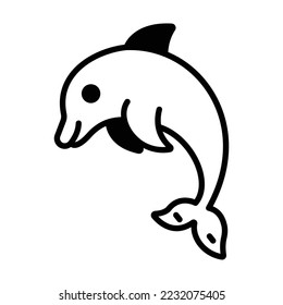 Cetacean Vector Icon fully editable

