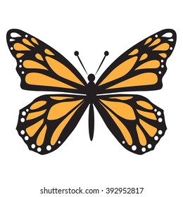 Cethosia Biblis Butterfly Flat Vector