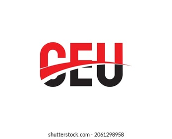 Ilustración del vector de diseño del logotipo inicial de la carta de la UCE