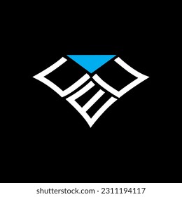 Logo de la carta de la UCE diseño creativo con gráfico vectorial, logotipo sencillo y moderno de la UCE. Diseño de alfabetos lujosos de la UCE  