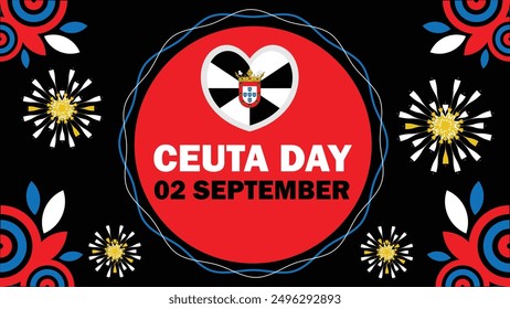 Ceuta Day vector banner design. Happy Ceuta Day modern minimal graphic poster illustration.