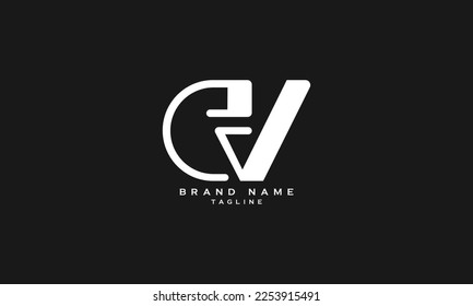 CEVD, EVD, CD, DC,  Abstract initial monogram letter alphabet logo design