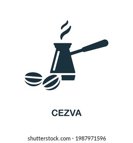 Cezva icon. Monochrome simple element from fortune teller collection. Creative Cezva icon for web design, templates, infographics and more