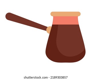zehrtes Kaffeedesign auf Weiß