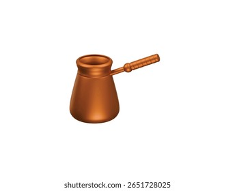 desenho de ilustração 3d do ícone cezve