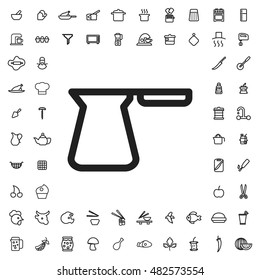 Cezve icon illustration isolated vector sign symbol