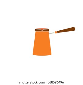 Cezve Icon. Vector Illustration