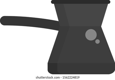 Cezve, ilustración, vector sobre fondo blanco.