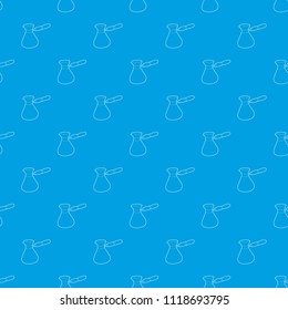Cezve pattern vector seamless blue repeat for any use